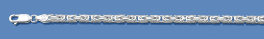Silver Italian Chain - Byzantine 080
