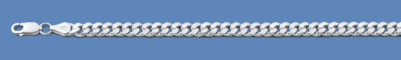 Silver Italian Chain - Round Curb 150