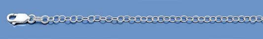 Silver Italian Chain - Round Rolo - 3.4mm