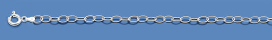 Silver Italian Chain - Oval Rolo - 3.6mm