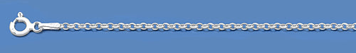 Silver Flat-Wire Round Rolo Chain 025