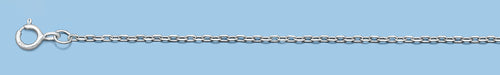 Silver Rhodium Plated Cable Chain
