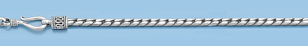 Siver Bali Chain - Beckel - 2.5 mm