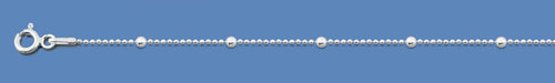 Silver Italian Chain - Diamond Cut  Bead w/ Balls