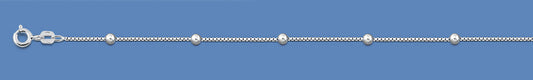 Silver Italian Chain - Box w/ Beads
