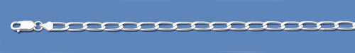 Silver Italian Long Curb Chain 100