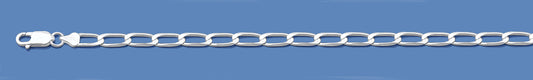 Silver Italian Chain - Long Curb 100