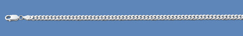 Silver Italian Round Curb Chain 100