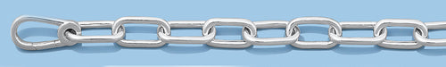 Rhodium Plated Silver Link Chain - 9.7mm