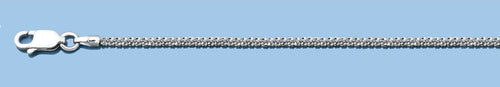 Silver Rhodium Plated Diamond Cut Chain - 1.6mm