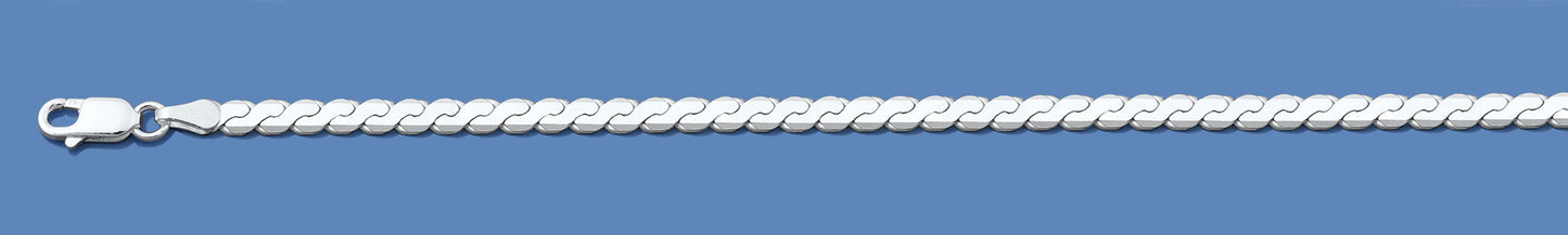 Silver Italian Chain - Serpentine