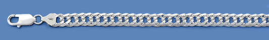 Silver Italian Chain - Pave Double Link 150