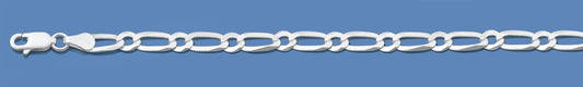 Silver Italian Chain - Figaro (1 + 1) 120