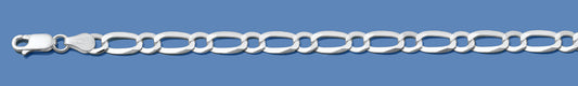 Silver Italian Chain - Figaro (1 + 1) 150