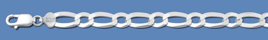 Silver Italian Chain - Figaro (1 + 1) 200