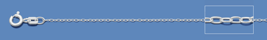 Round Wire Oval Cable Chain 025 - 1.0mm - 18"