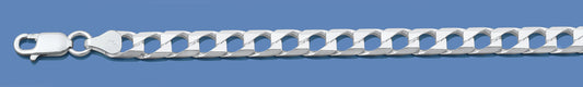 Silver Italian Chain - Square Curb 220