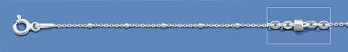 Silver Chain with Diamond Cut Beads
