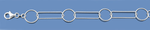 Silver Italian Paperclip Chain 080