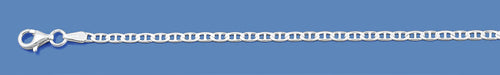Silver Italian Flat Marina  Chain 060