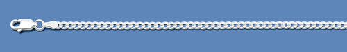 Silver Italian Super Flat Curb Chain 070