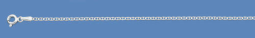 Silver Italian Flat Marina  chain 040