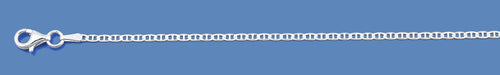 Silver Italian Flat Marina  Chain 050