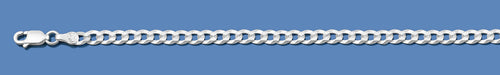 Silver Italian Super Flat Curb Chain 090