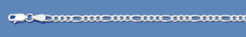 Silver Italian Flat Figaro Chain 100 - 3.5 mm