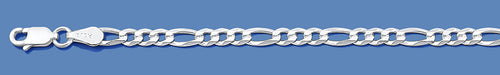 Silver Italian Flat Figaro Chain 120 - 4.7 mm