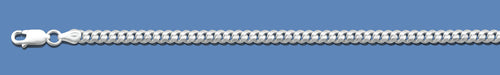 Silver Miami Cuban Link Chain 100