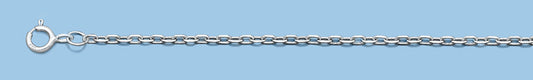 Silver Rhodium Plated Cable Chain - 1.4 mm