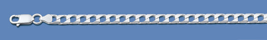 Silver Italian Chain - Square Curb 150