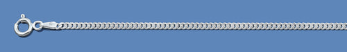 Silver Italian Diamond Cut Curb Chain 065