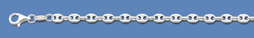 Silver Diamond Cut Round Marina Chain 050