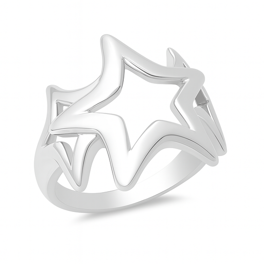 Silver Ring - Star