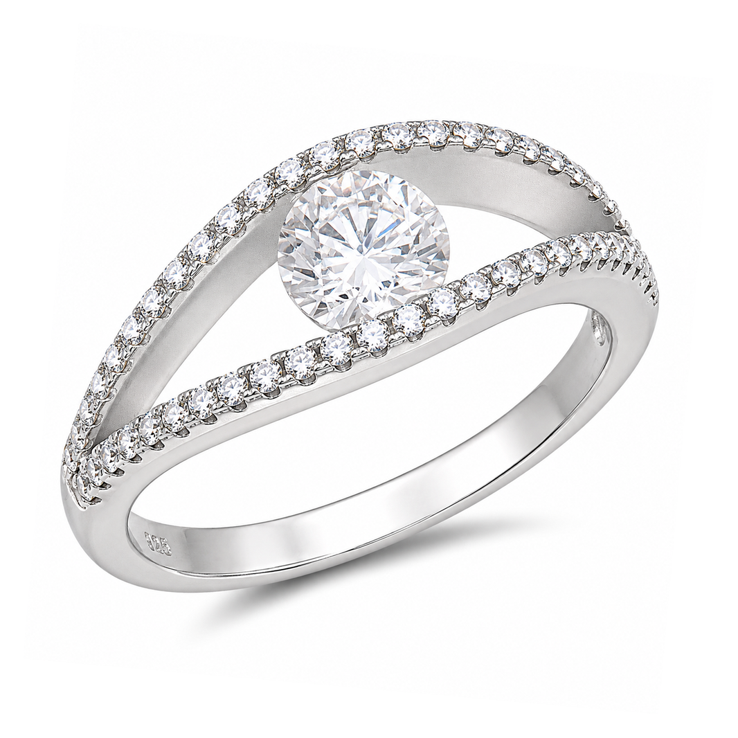 Silver Ring W/ CZ