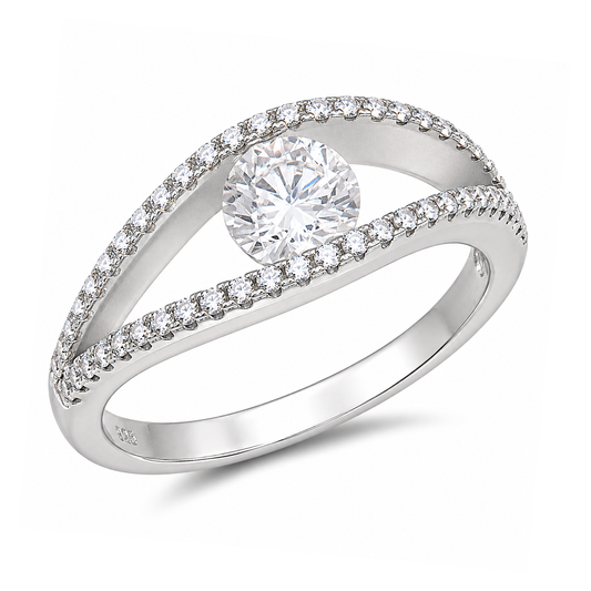 Silver Ring W/ CZ