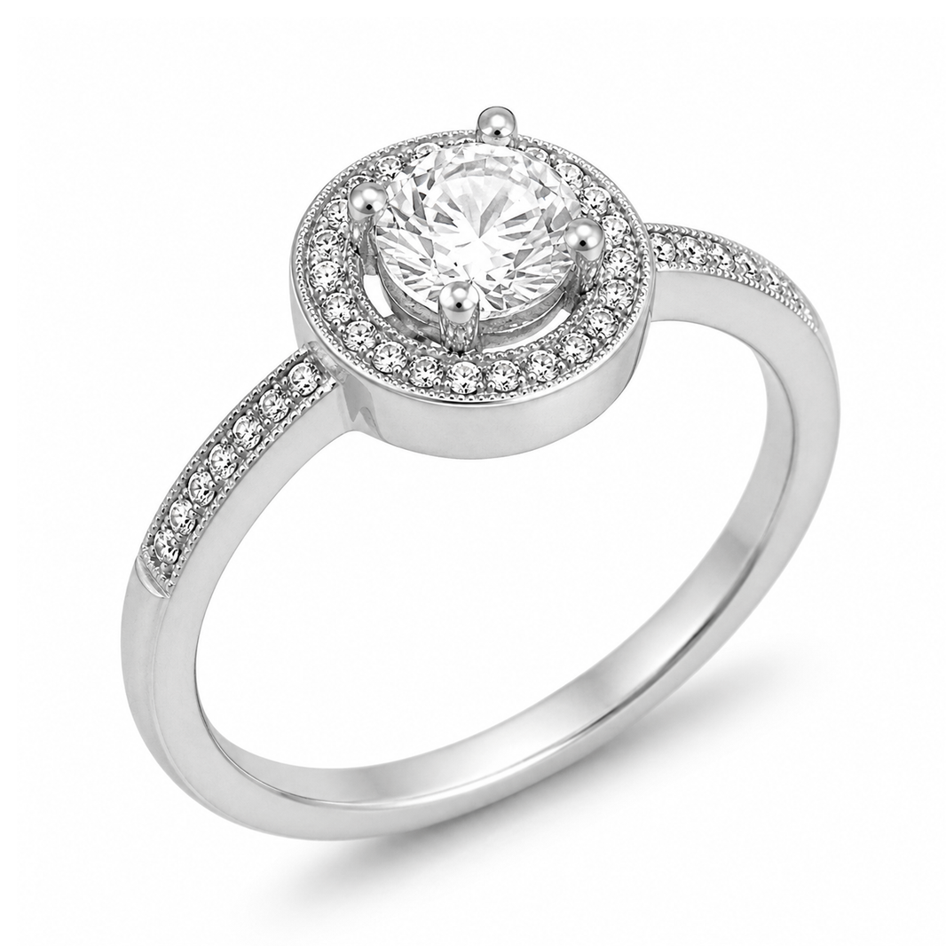 Silver CZ Ring