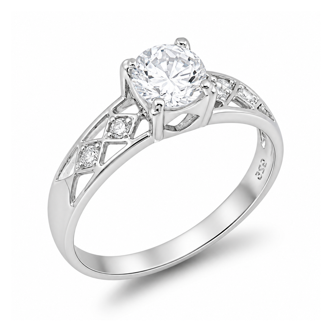 Silver CZ Ring