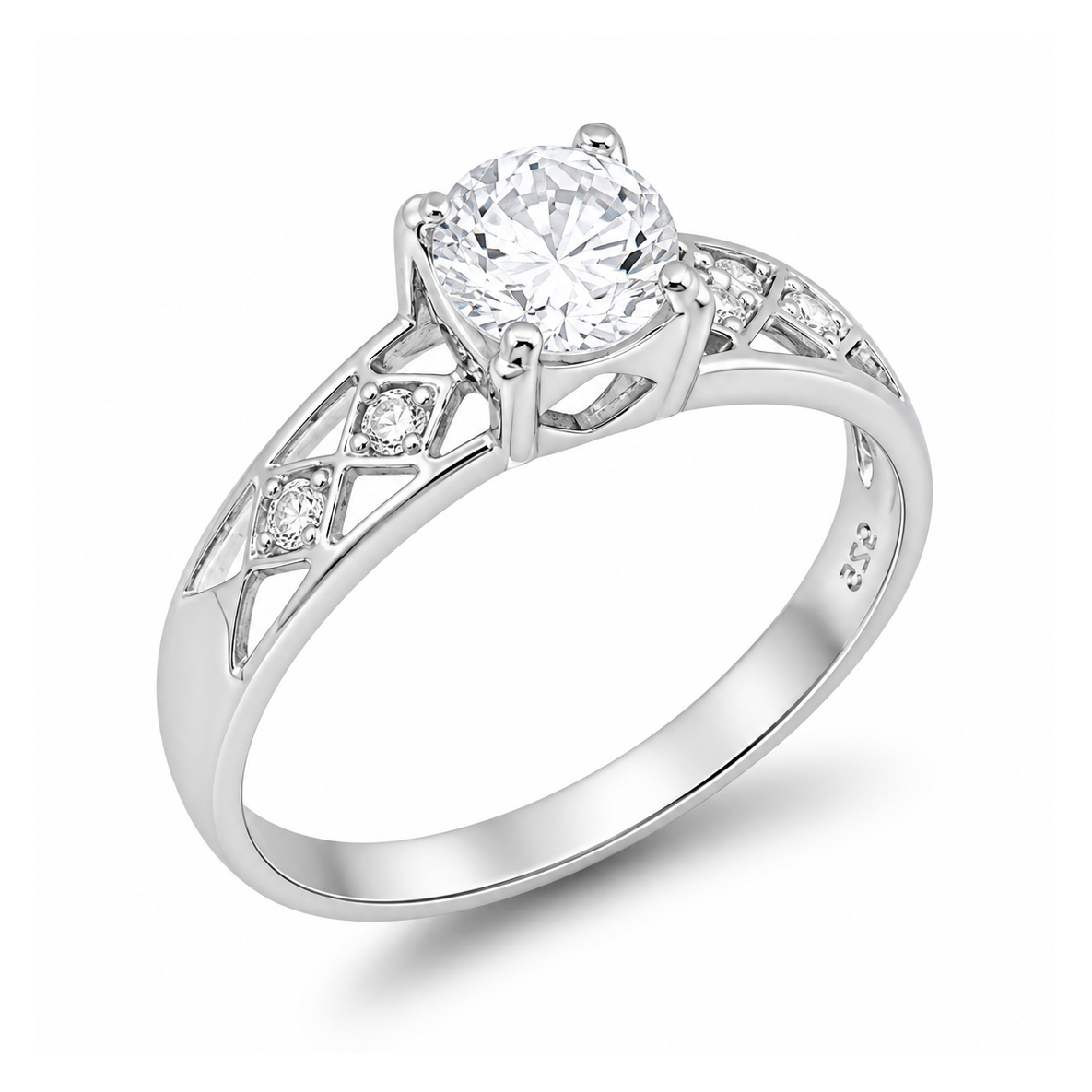 Silver CZ Ring