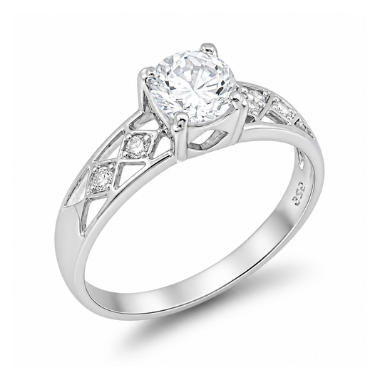 Silver CZ Ring