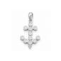 Silver Pendant W/ CZ - Anchor