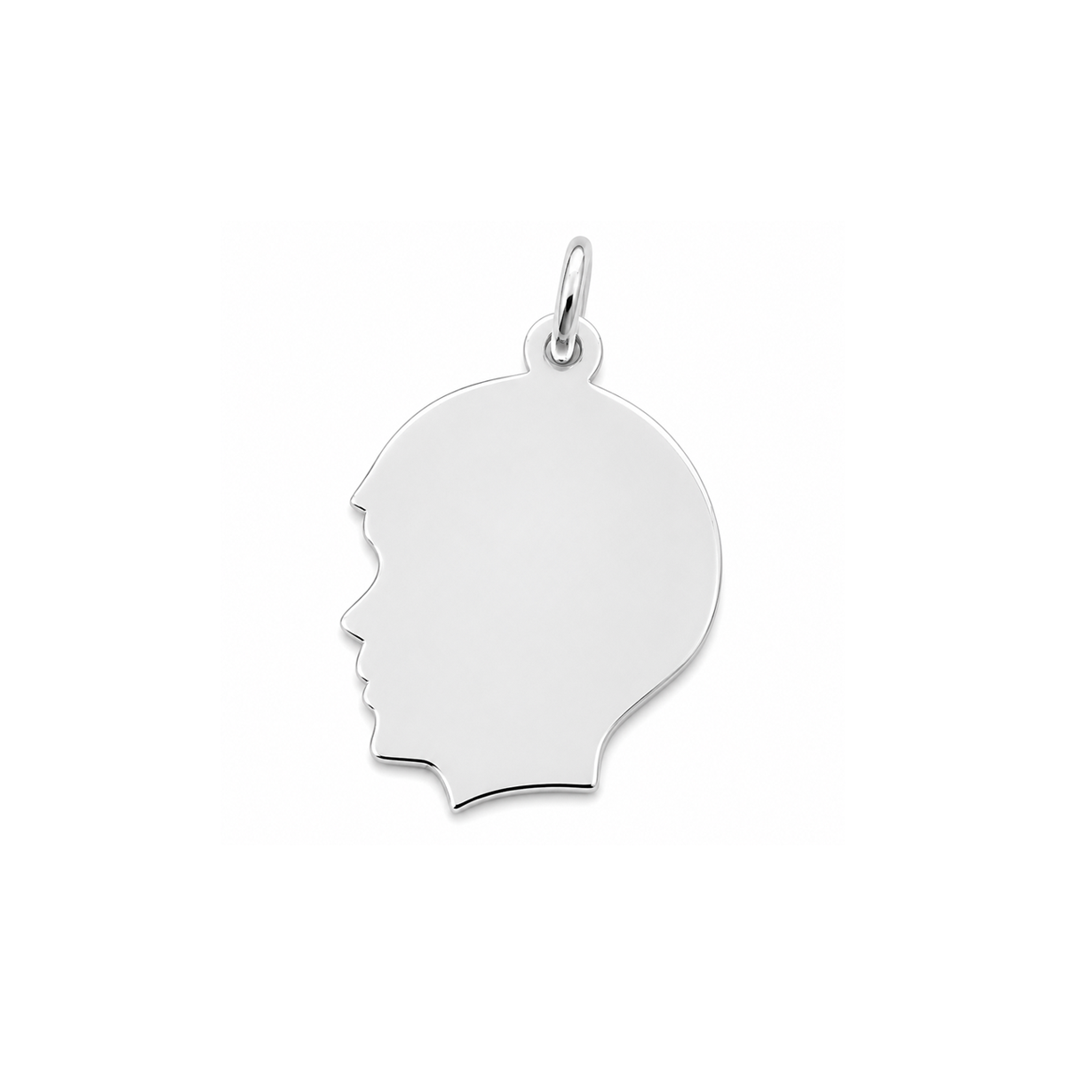 Silver Pendant - Boy's Head