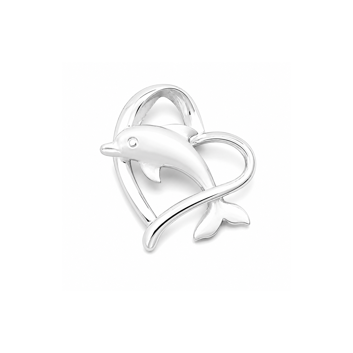 Silver Pendant - Dolphin