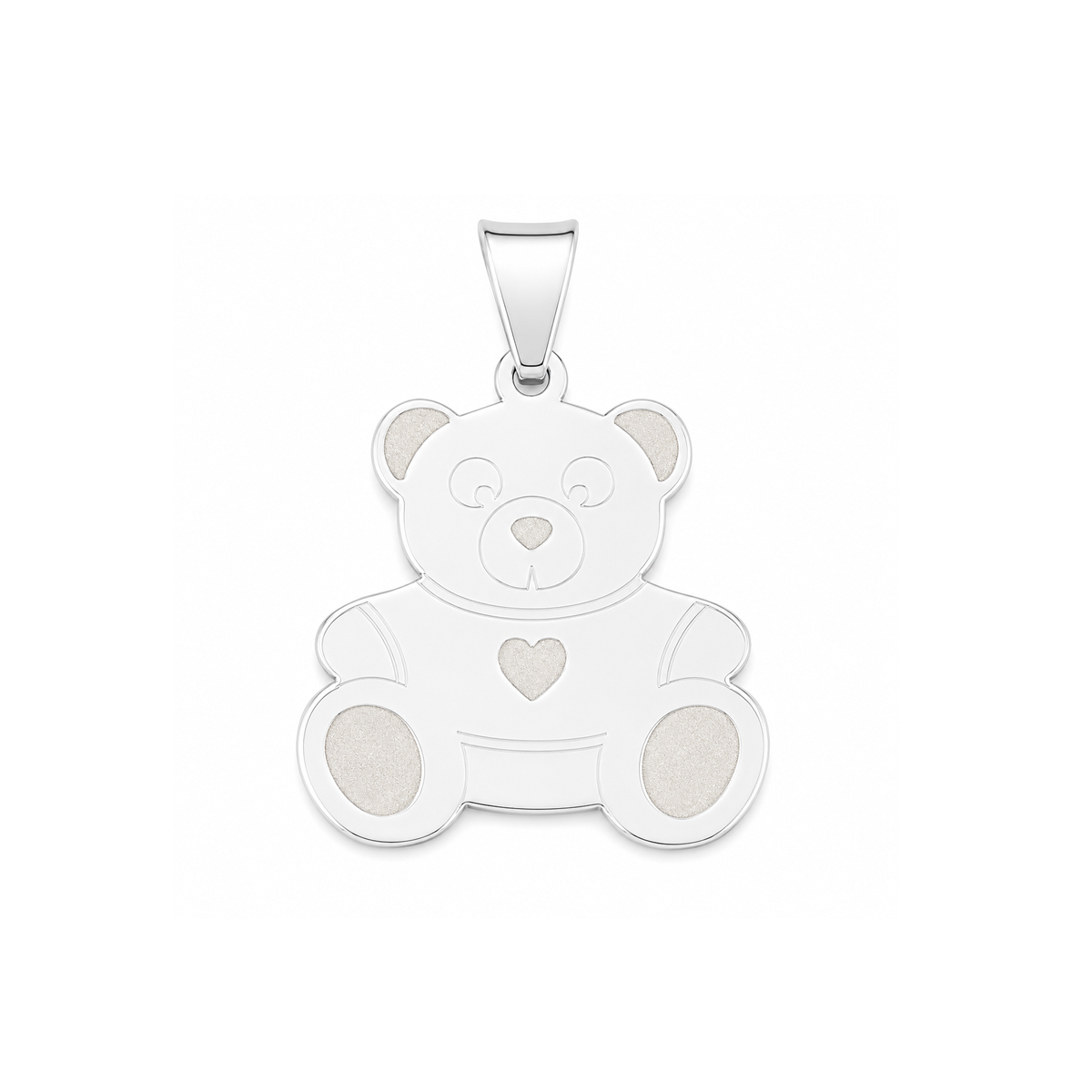 Silver Pendant - Teddy Bear