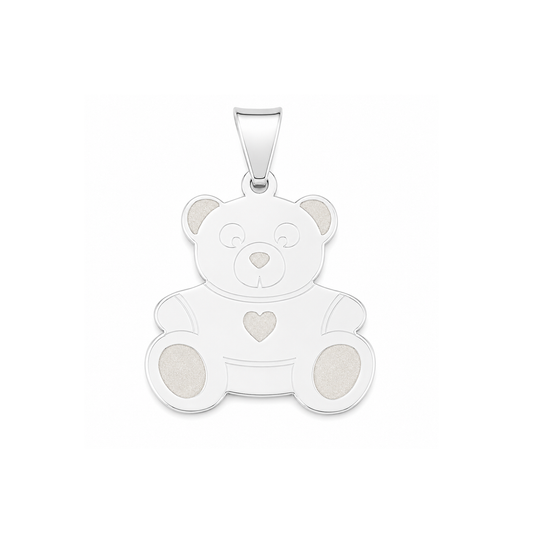 Silver Pendant - Teddy Bear