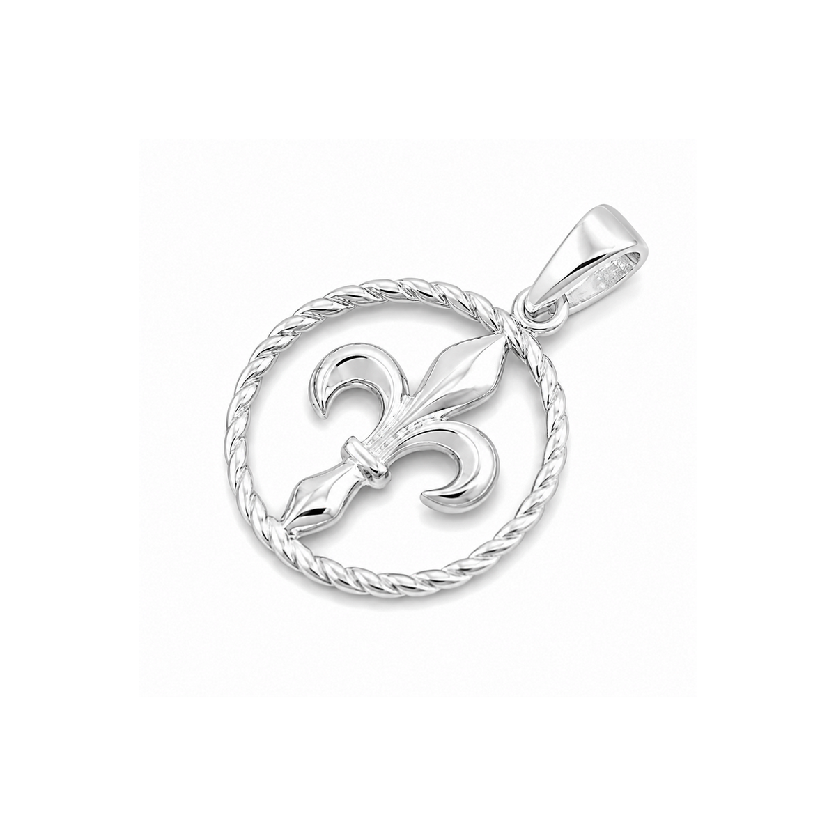 Silver Pendant - Fleur De Lise