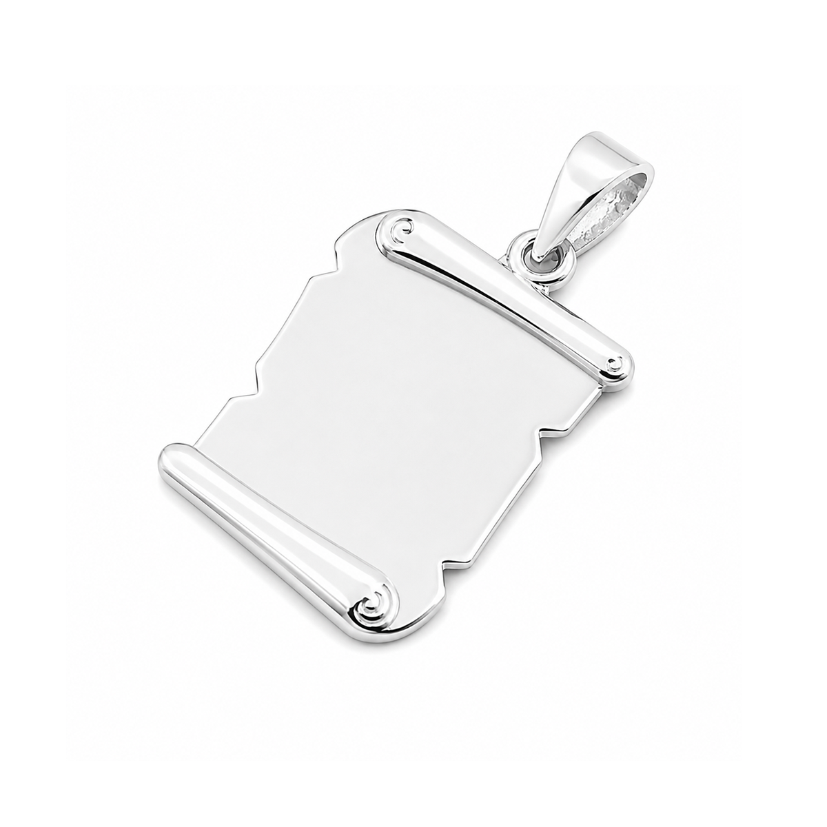 Silver Pendant - Scroll