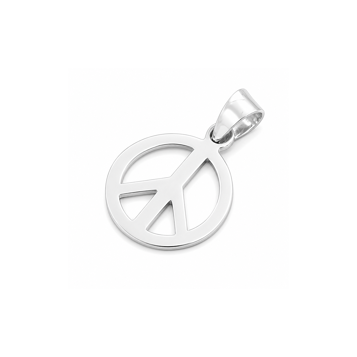 Silver Pendant - Peace Sign